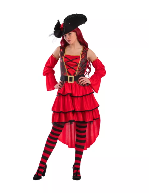 Photo du produit Déguisement corsaire rouge femme