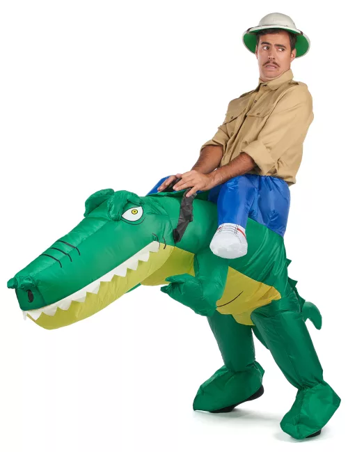 Photo du produit Déguisement crocodile gonflable adulte
