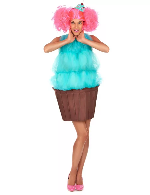 Photo du produit Déguisement cupcake turquoise femme