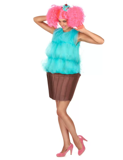 Photo du produit Déguisement cupcake turquoise femme