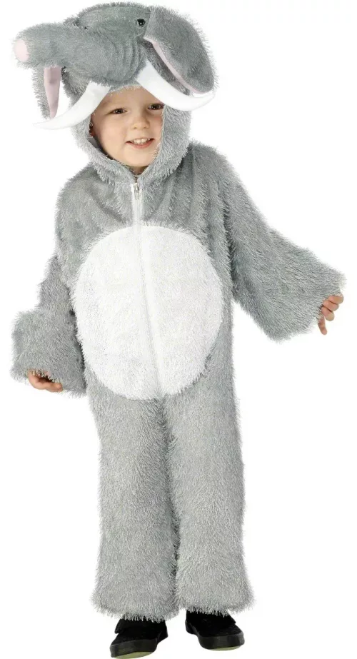 Photo du produit Déguisement éléphant gris et blanc enfant