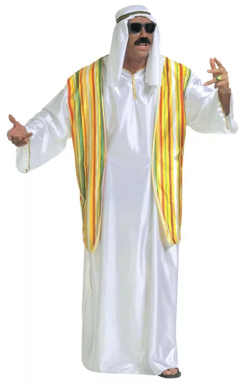 Photo du produit Déguisement cheikh arabe coloré homme