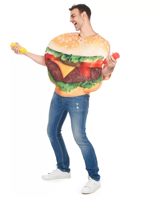 Photo du produit Déguisement de burger adulte