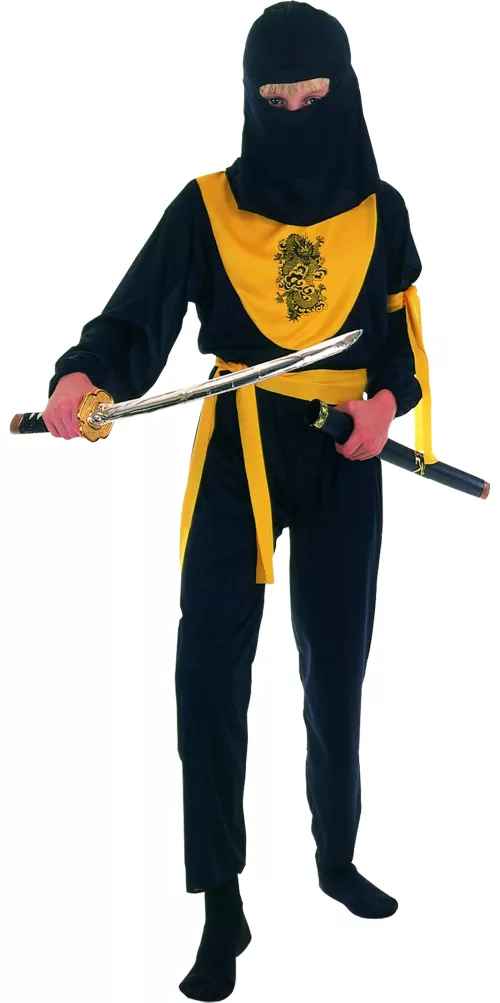 Photo du produit Déguisement ninja jaune et noir garçon