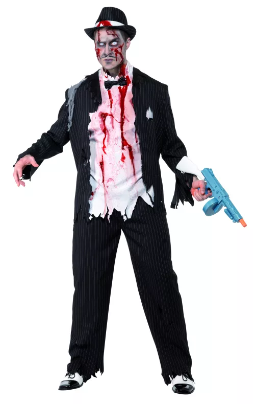 Photo du produit Déguisement zombie gangster charleston homme Halloween