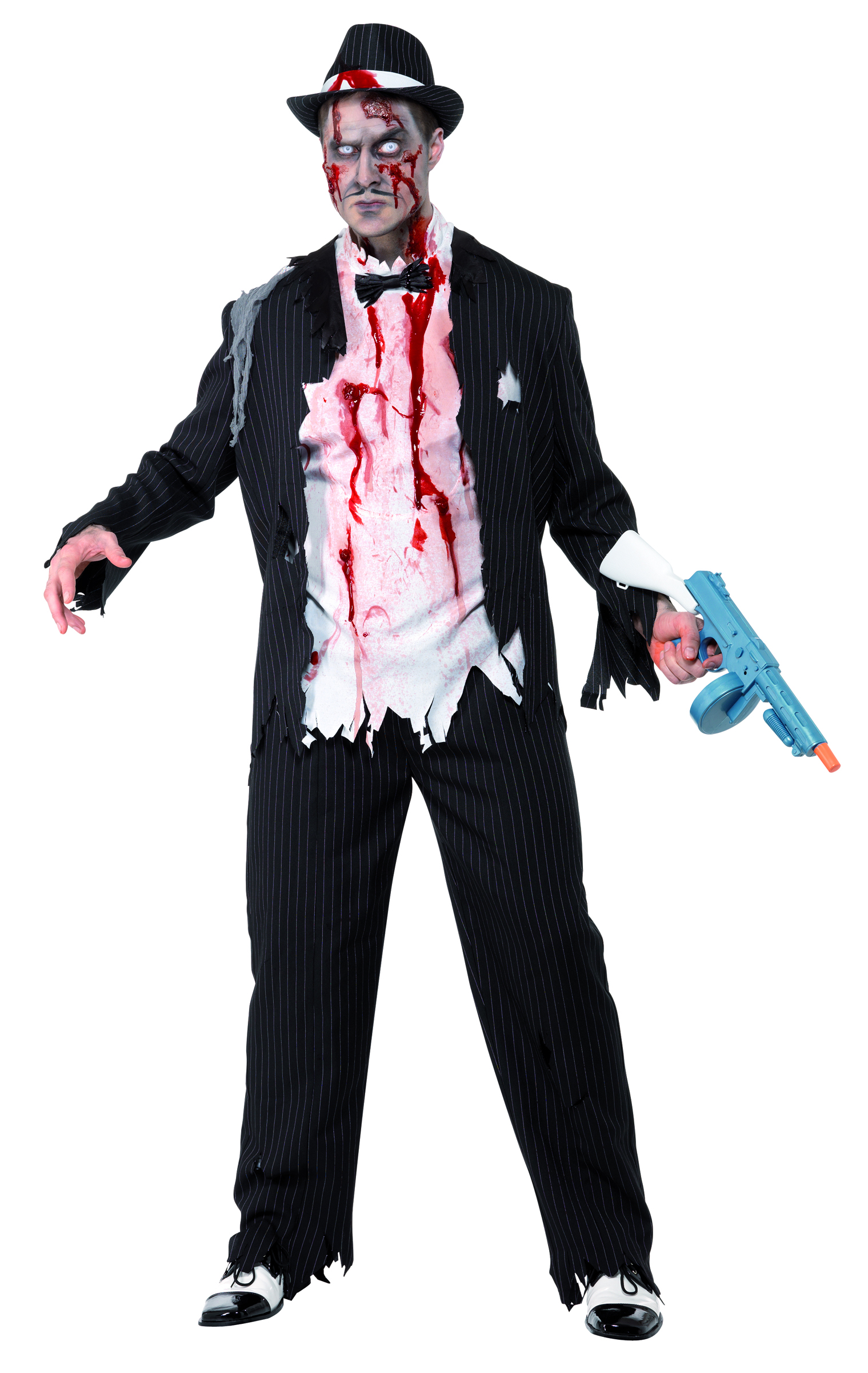 Déguisement zombie gangster charleston homme Halloween – Aussitôt