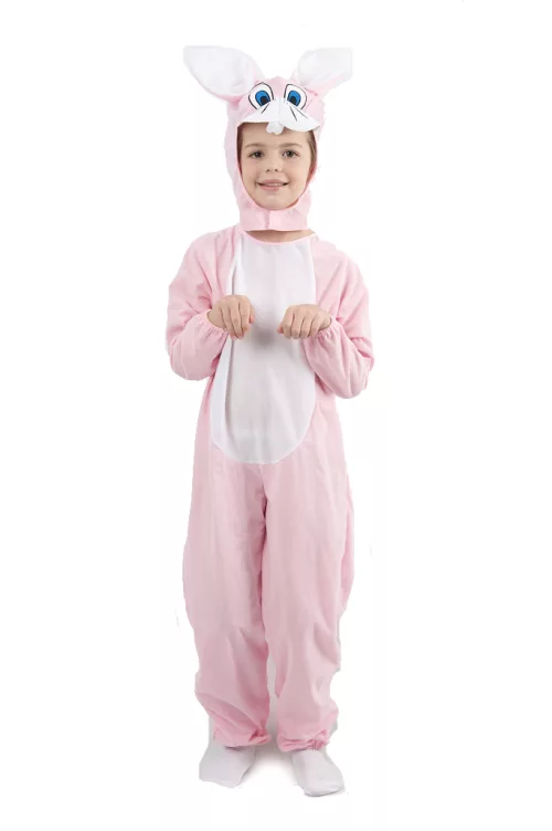 Photo du produit Déguisement lapin combinaison rose enfant