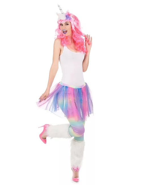 Photo du produit Déguisement de licorne multicolore femme