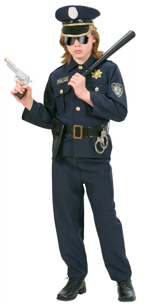 Photo du produit Déguisement policier bleu marine garçon
