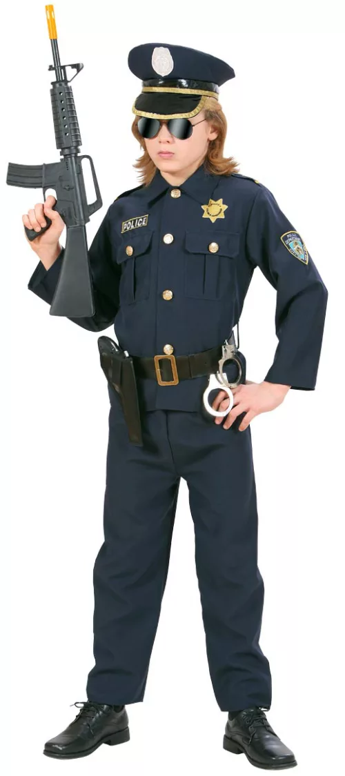 Photo du produit Déguisement policier bleu marine garçon