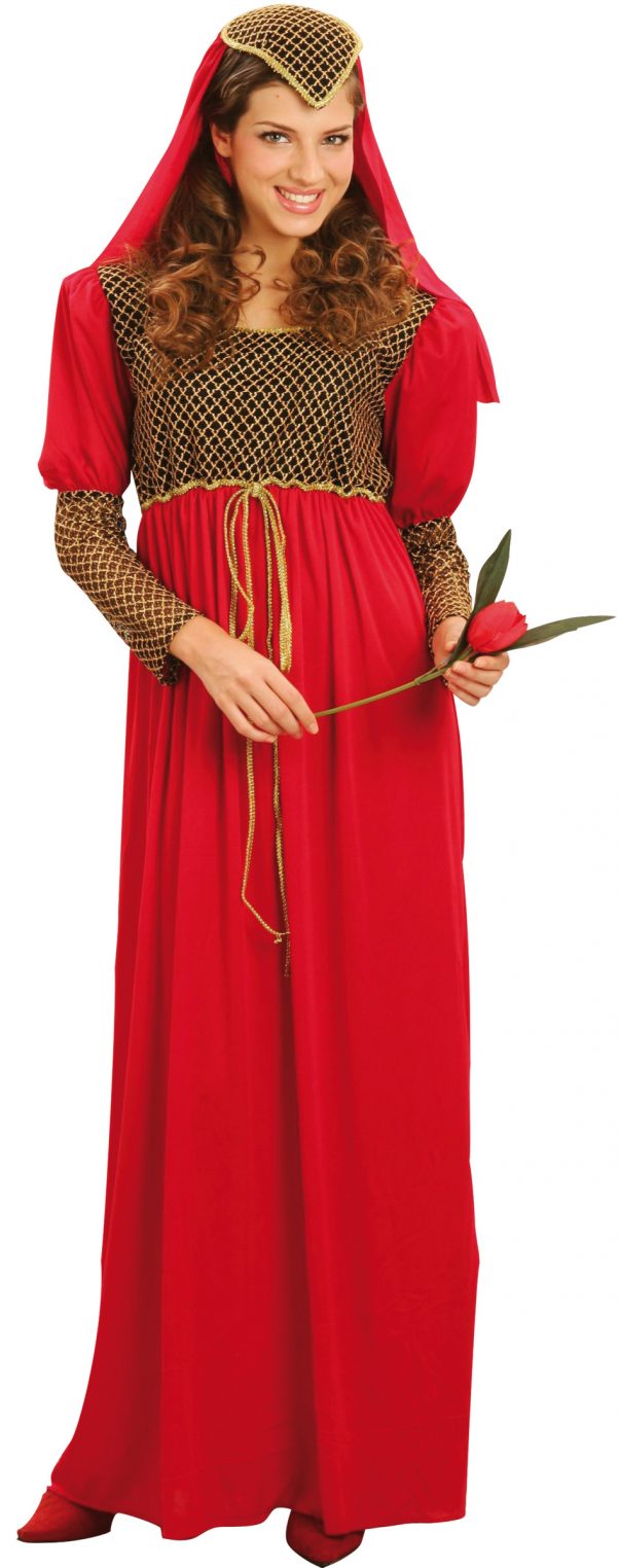 Photo du produit Déguisement médiéval rouge femme