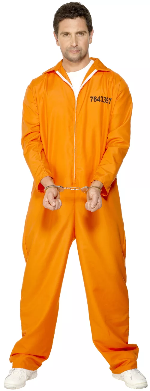 Photo du produit Déguisement prisonnier orange homme