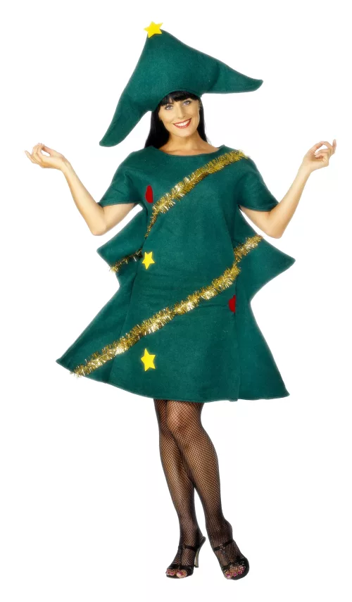 Photo du produit Déguisement sapin décoré humoristique femme Noël