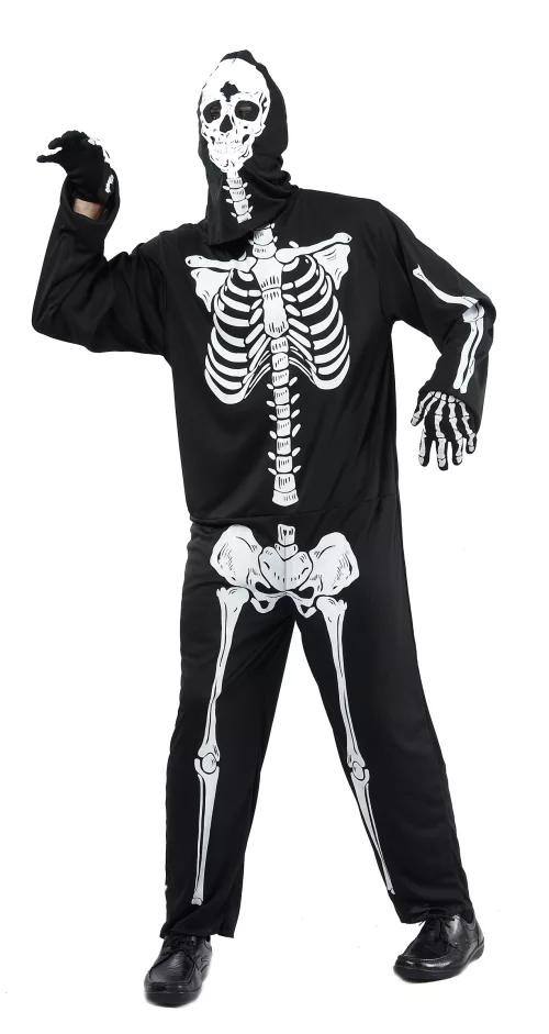 Photo du produit Déguisement noir squelettehomme Halloween