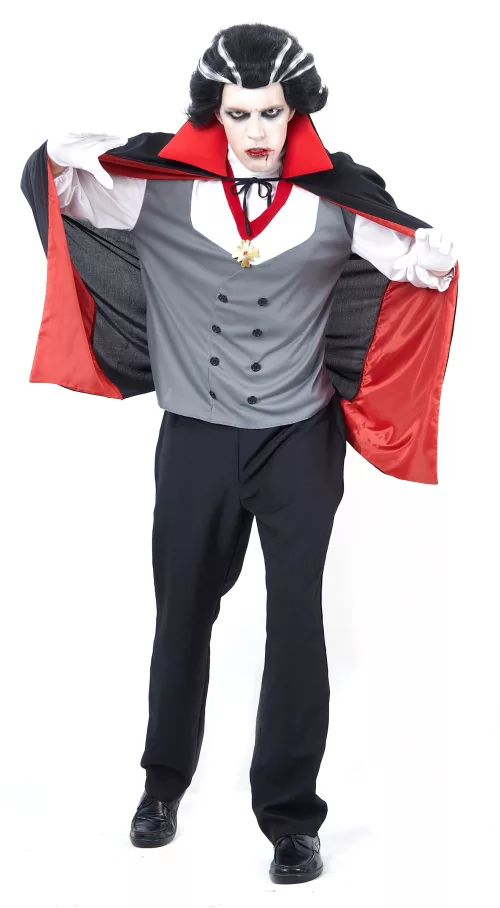 Photo du produit Déguisement vampire homme gris Halloween