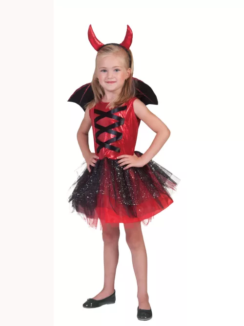 Photo du produit Déguisement diablesse tutu avec ailes fille Halloween