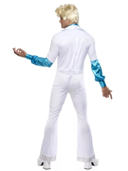 Photo du produit Déguisement disco blanc et turquoise homme