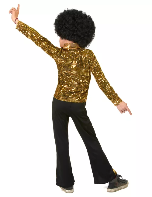 Photo du produit Déguisement Disco Or Sequins Garçon