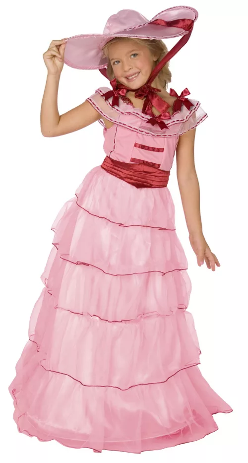 Photo du produit Déguisement dame du sud rose fille