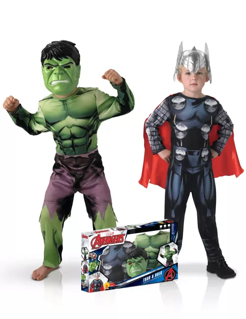 Photo du produit Coffret déguisement duo classique Hulket Thor garçon