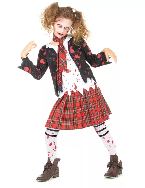 Photo du produit Déguisement écolière zombie fille Halloween
