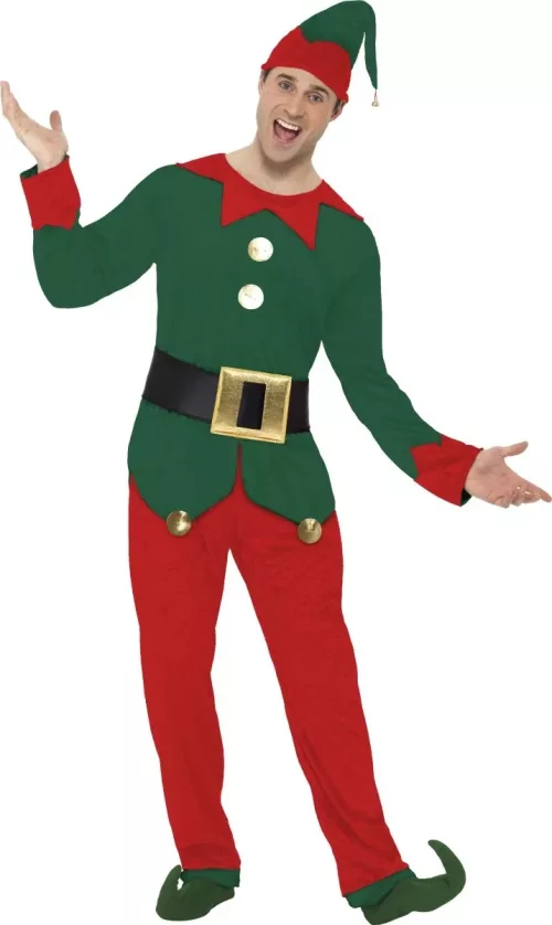 Photo du produit Déguisement elfe bicolore homme Noël