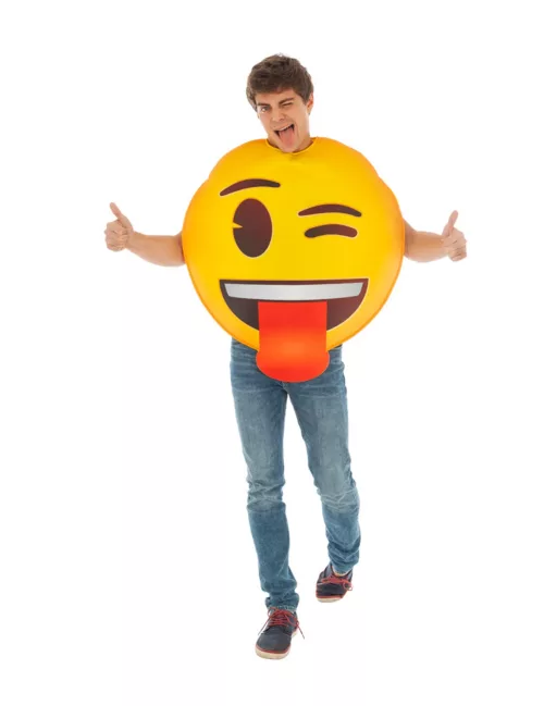 Photo du produit Déguisement Emoji clin d'oeil adulte