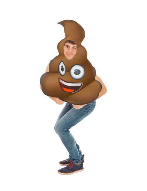 Photo du produit Déguisement Emoji crotte adulte
