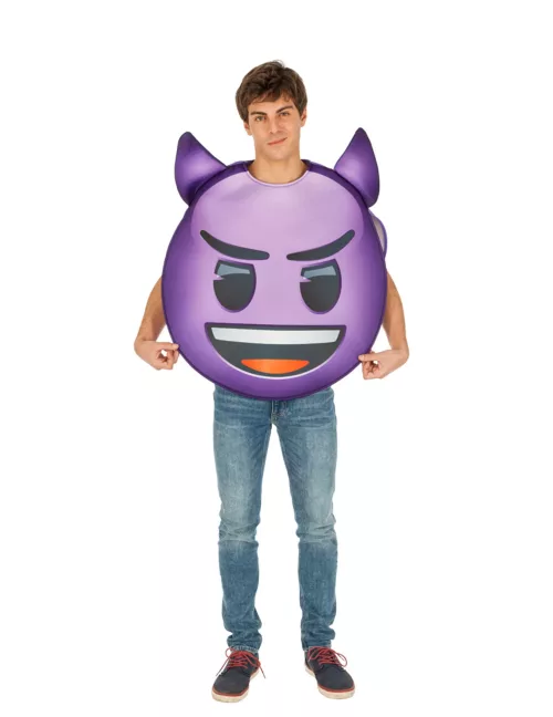 Photo du produit Déguisement Emoji diable adulte