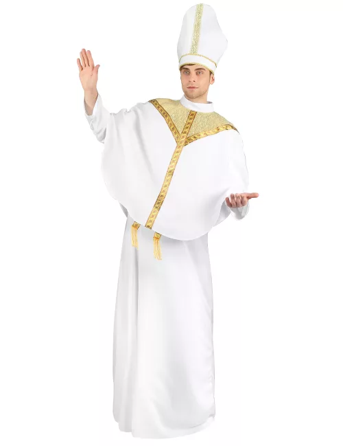 Photo du produit Déguisement évêque blanc homme