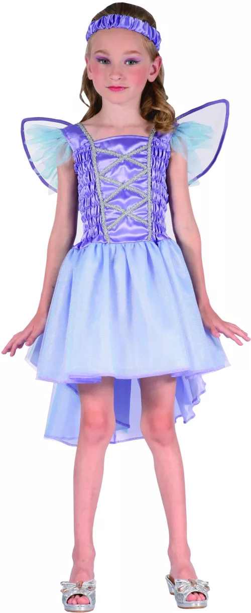 Photo du produit Déguisement fée violette voile bleu fille