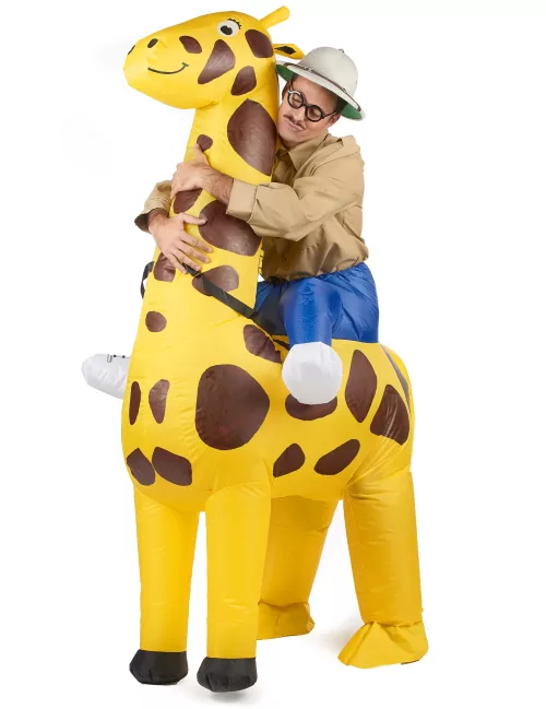 Photo du produit Déguisement girafe gonflable adulte