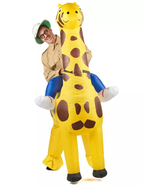 Photo du produit Déguisement girafe gonflable adulte