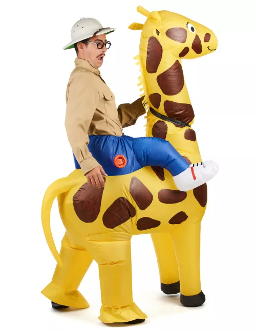Photo du produit Déguisement girafe gonflable adulte