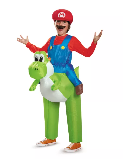 Photo du produit Déguisement gonflable Mario sur Yoshi Nintendo® enfants