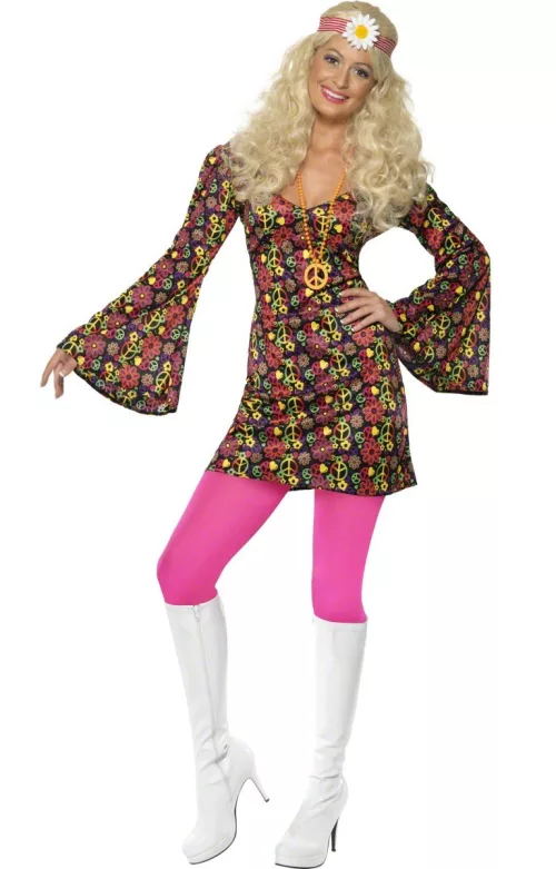 Photo du produit Déguisement hippie sixties femme