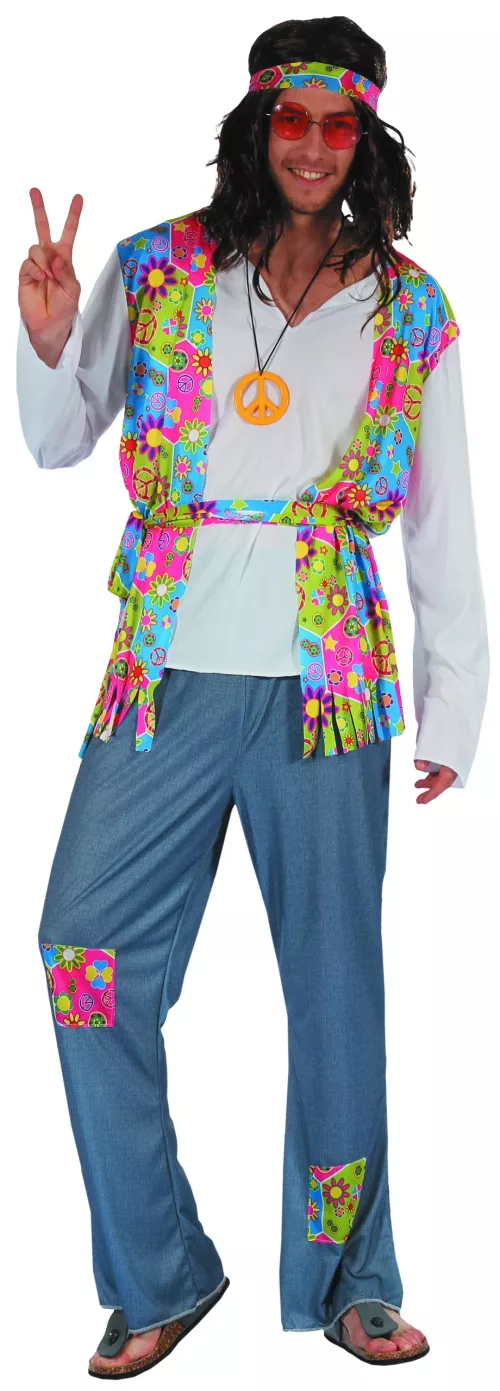 Photo du produit Déguisement hippie effet jean homme