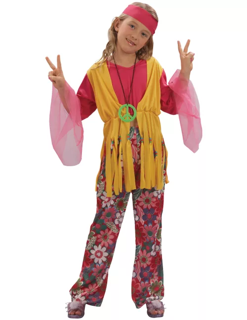 Photo du produit Déguisement hippie muticolore fille