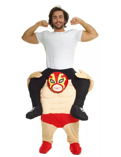 Photo du produit Déguisement homme à dos de catcheur adulte