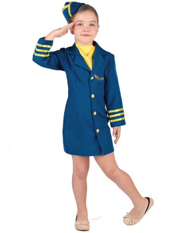 Photo du produit Déguisement uniforme hôtesse de l'air fille