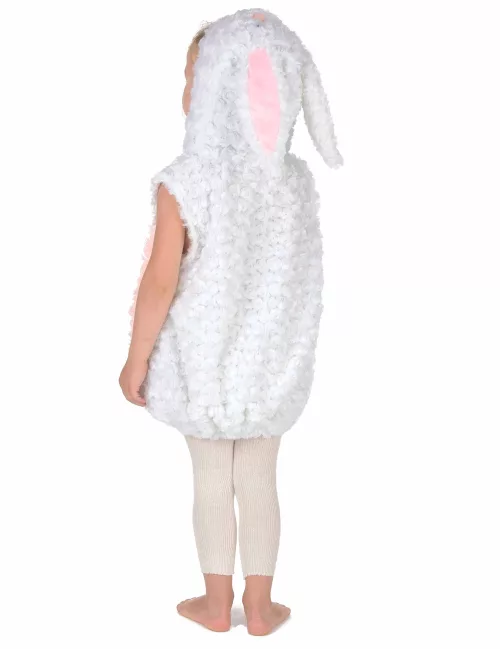 Photo du produit Déguisement lapin blanc et rose sans manches enfant