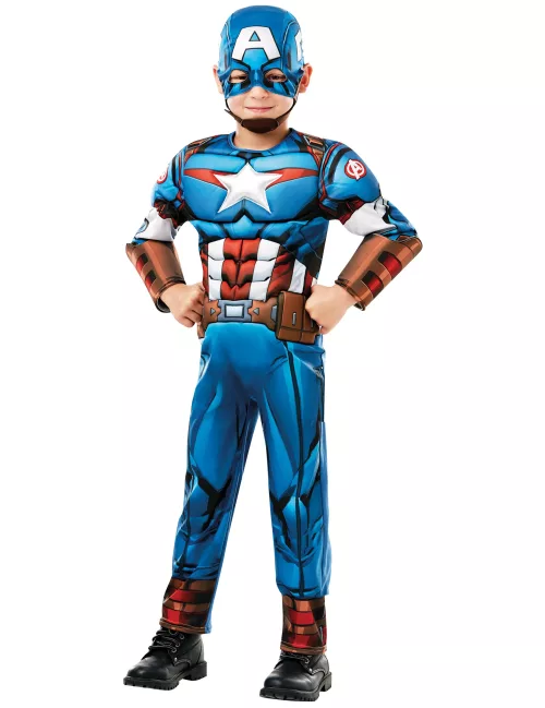 Photo du produit Déguisement luxe Captain America série animée garçon