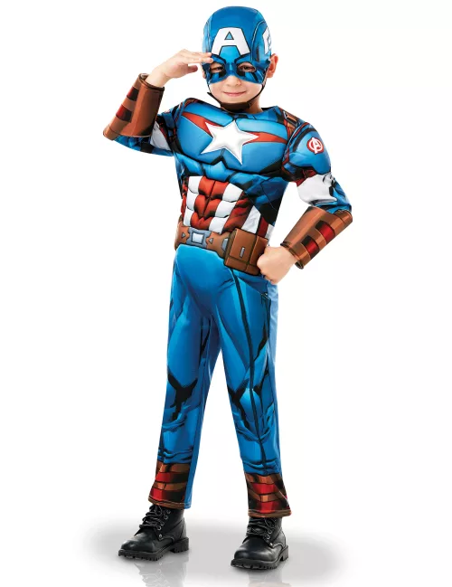 Photo du produit Déguisement luxe Captain America série animée garçon