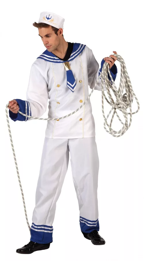 Photo du produit Déguisement marin bouton doré homme