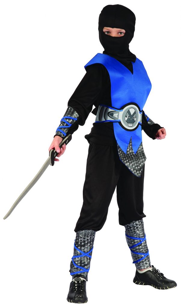 Photo du produit Déguisement ninja bleu et gris garçon