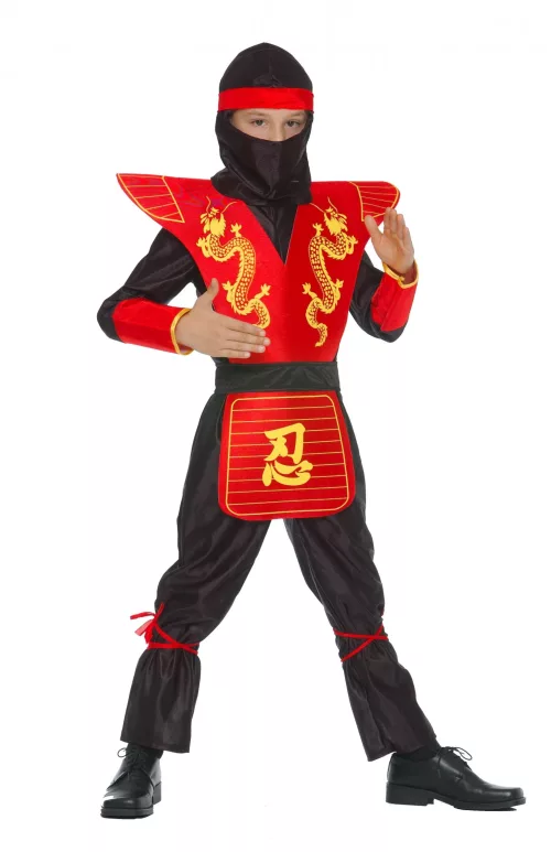 Photo du produit Déguisement ninja motifs dragons garçon