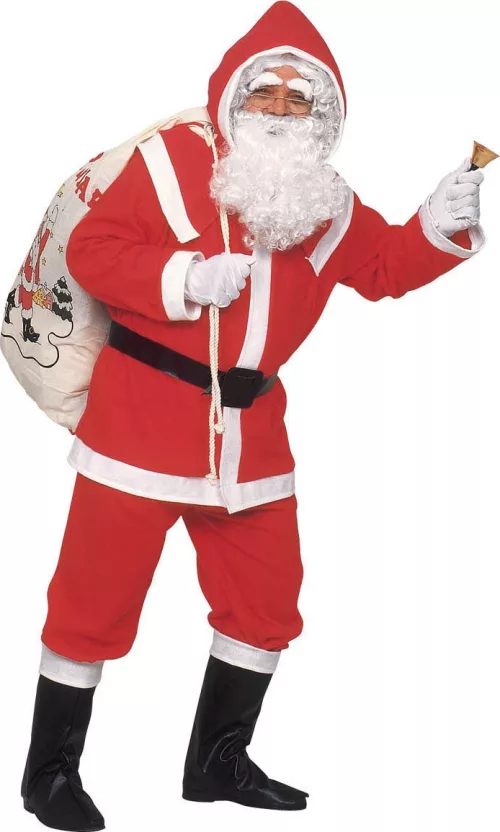 Photo du produit Déguisement Père Noël avec sourcils et barbe luxe homme