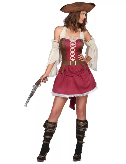 Photo du produit Déguisement pirate bordeaux sexy femme