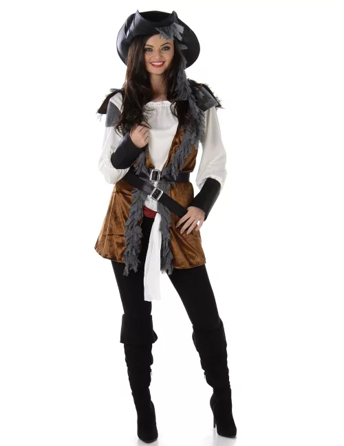 Photo du produit Déguisement Pirate avec gilet femme