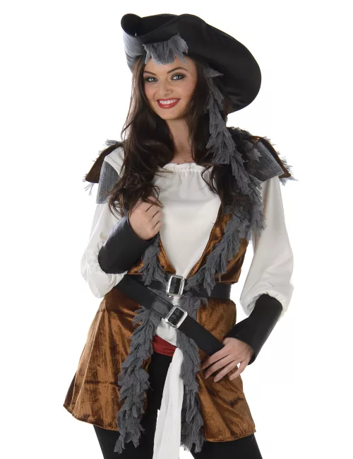 Photo du produit Déguisement Pirate avec gilet femme